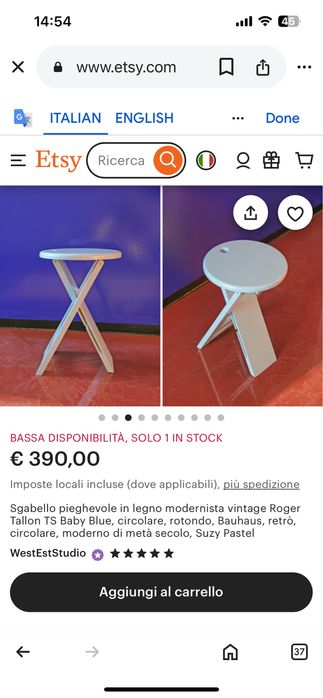 Табуретка / Roger Tallon / 70-те