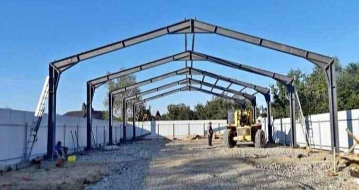 Vând hală metalică 12x40x4