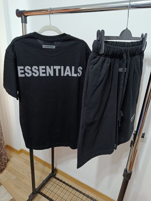 Compleu pantaloni scurți tricou Esentials Fear of God premium bumbac