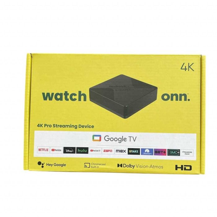 TV Box Onn 4K Pro, H313, с Google TV, Android 14, 3GB RAM, 32GB