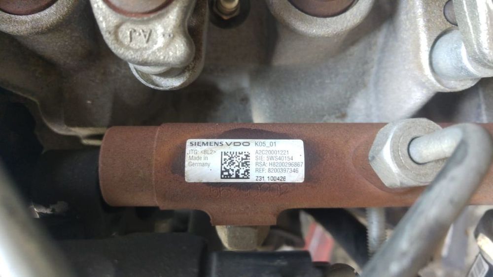 Rampa injectoare 1.5 dci k9kp732 renault scenic 2 megane 2 8200397346