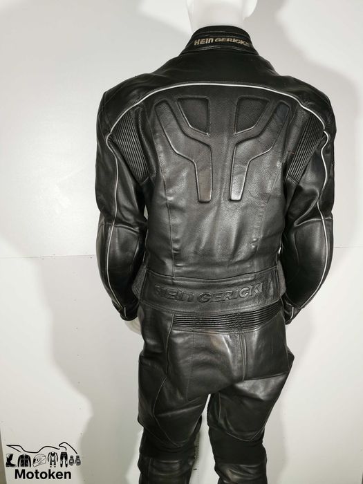 Costum moto piele HEIN GERICKE dama marime geaca 40, pantalonii 42