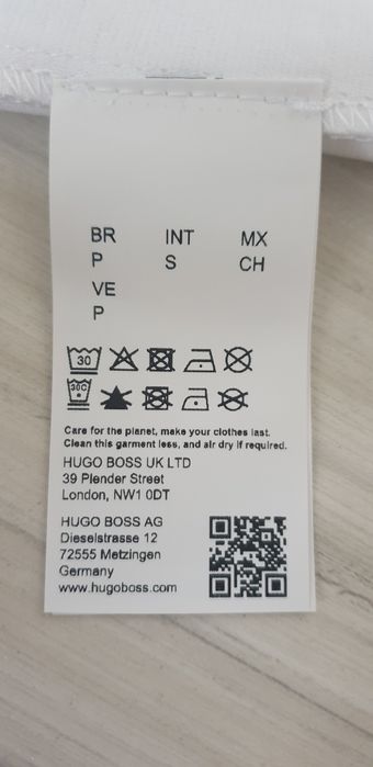 Hugo Boss Tiburt 278 Mercerised Cotton S НОВО ОРИГИНАЛ Мъжка Тениска