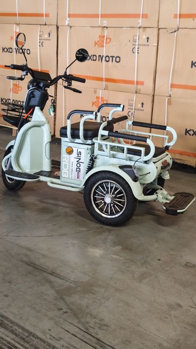 Triciclu Electric RDB SINOE PRO, fara permis, 1160W, 25km/h,  + CIV inclus