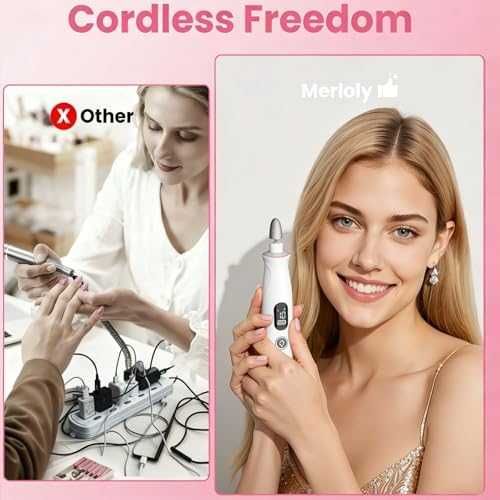 Нова Безжична електрическа пила за нокти 10 скорости LED 10 накрайника