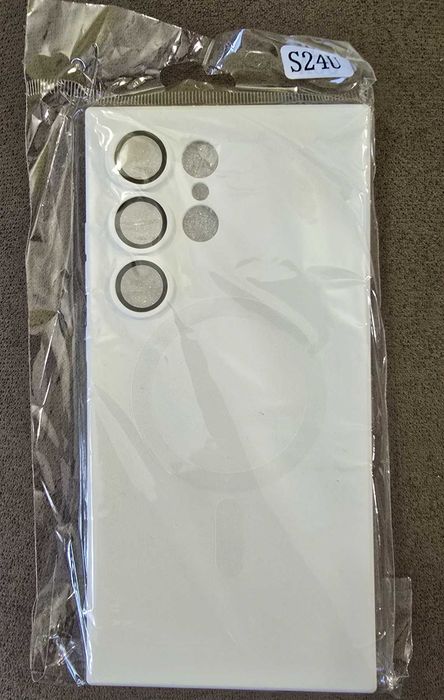 Силиконов бял калъф за Samsung S24Ultra