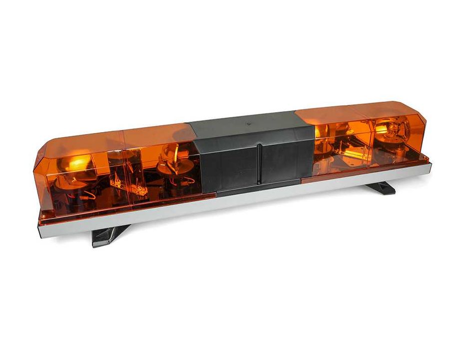 Rampă girofar halogen 12V – bară avertizare auto portocalie