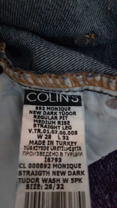 Продам джинсы фирма соlin's размер 28