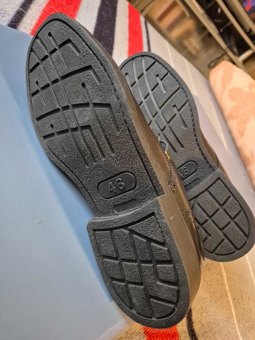 Ocazie ! Pantofi barbatesti de tip Oxford piele naturala, brand K.N.K, marime 46, noi