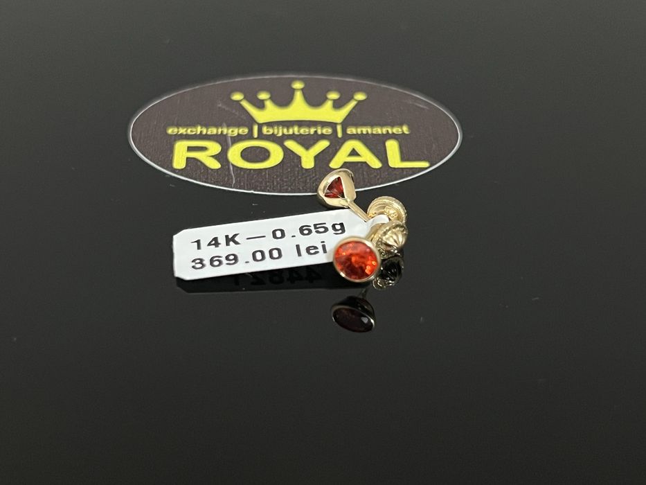 Bijuteria Royal CB : Cercei dama aur 14k 0,65 grame