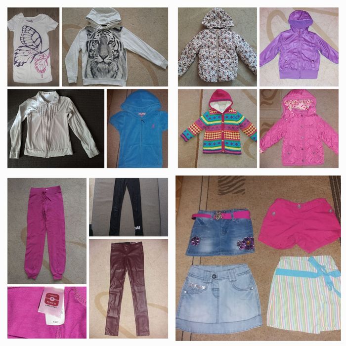 Кофты , футболки , джинсы на девочку