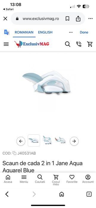 Scaunel de baie pt copii 2 in 1- salteluta noua pt cadita bonus