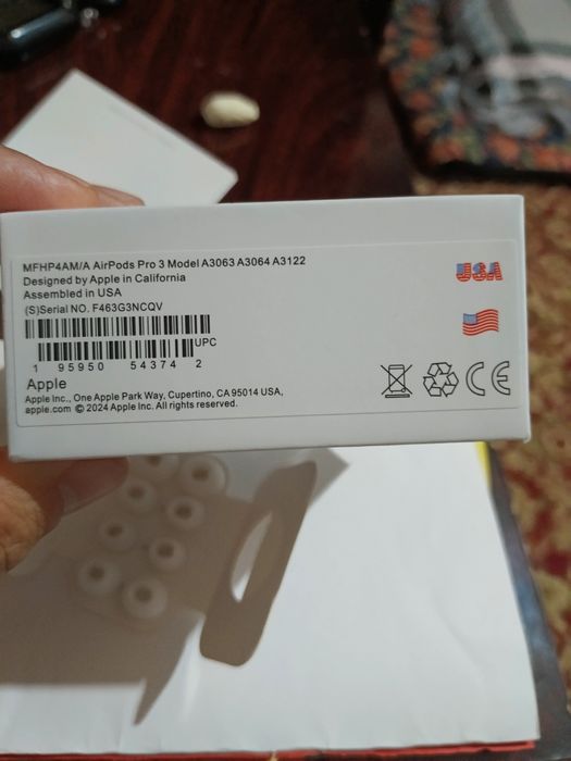 Apple Airpods Pro 3 Паси ўкип тел клинг