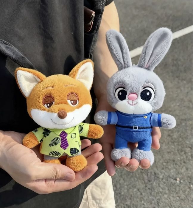 Комплект Плюшени Ключодържатели Зоотрополис – Джуди Хопс и Ник Уайлд