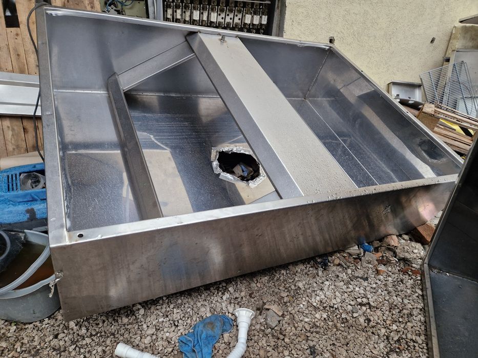 Hota inox 140-300 cm, cu filtre inox, fast food sau rest