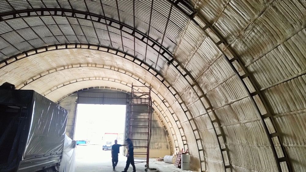 Утепление крыш, ангаров