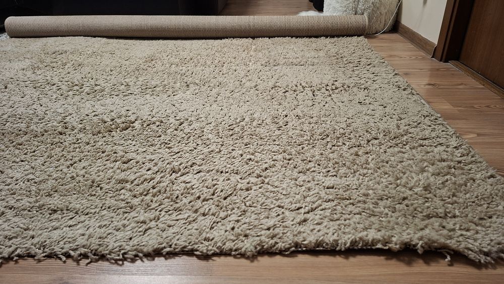 Covor Shaggy bej 200x250 cm
