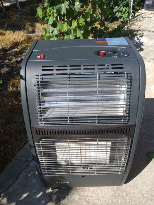 Soba pe butelie cu radiator electric incorporat