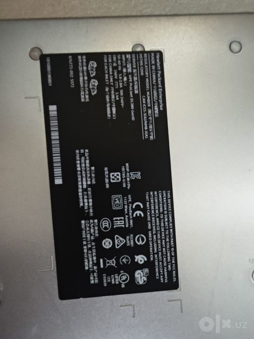 Сервер HPE  DL380 Gen10 4114 Xeon S