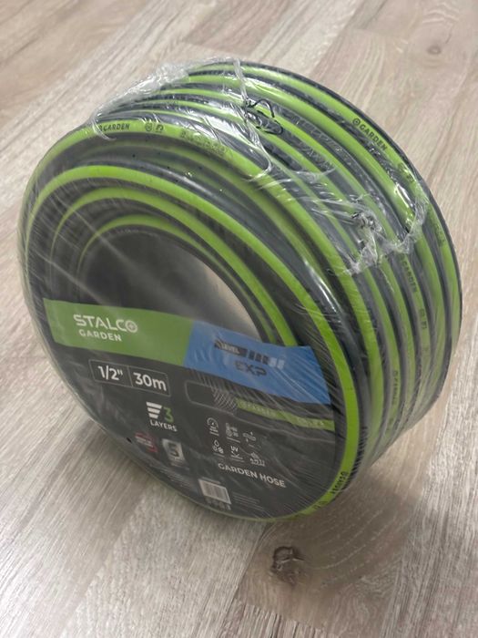 Furtun Grădină 1/2" 30m STALCO EXPERT Armat 3 Straturi 25 Bar