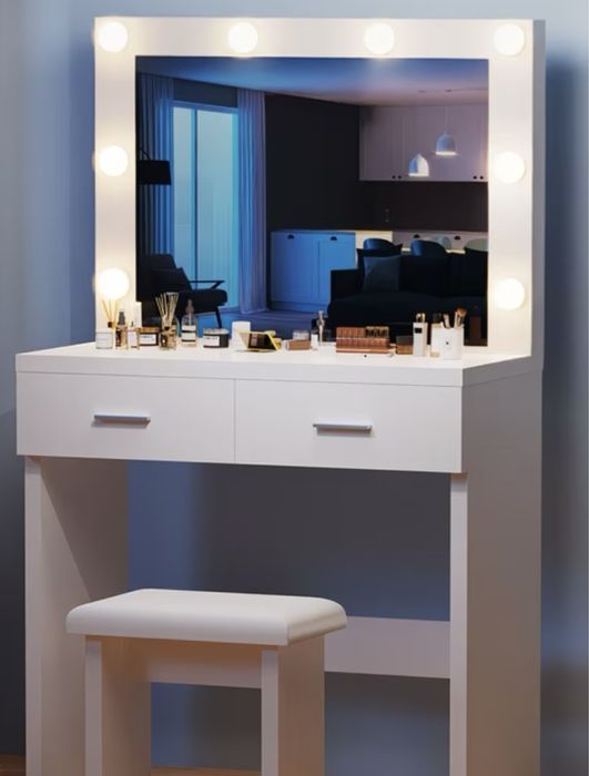 12 модела модерна бяла тоалетка за грим