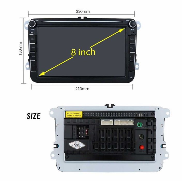 Navigatie 4G+64G,Carplay+Android Auto,VW Passat,Tiguan,Golf,Seat,Skoda