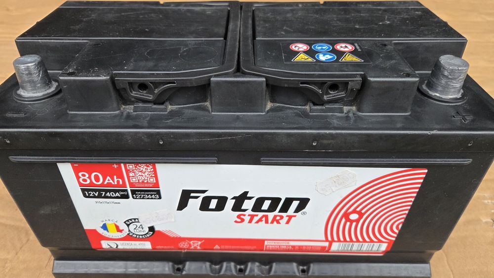 80 Ah Diesel Baterie Auto Acumulator  Garanțiie