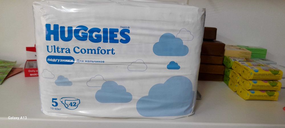 Подгузник huggies 5 для мальчиков 84 шт