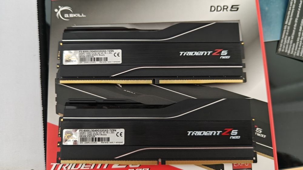 Kit RAM G.Skill DDR5 64GB 2x32GB, 6000MHz CL30 Trident Z5 Neo