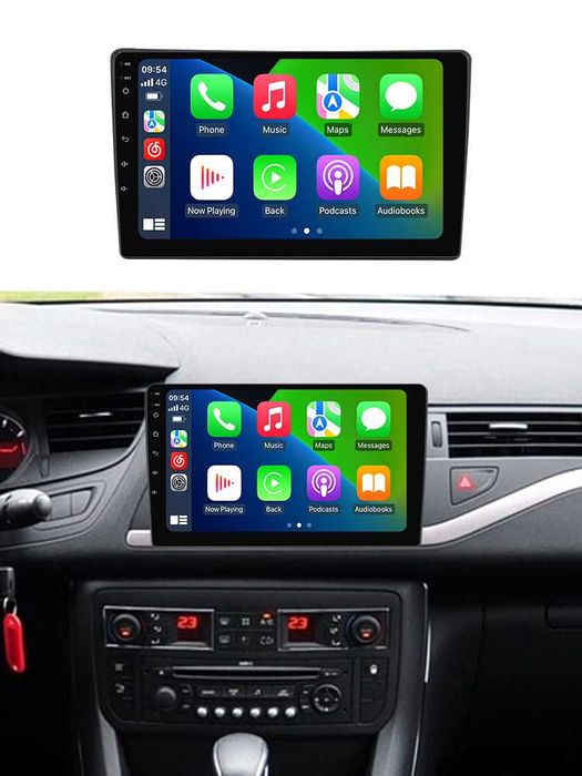 Navigatie Android 14 Citroen C5 2008-2017 1/8 Gb Waze CarPlay + CAMERA