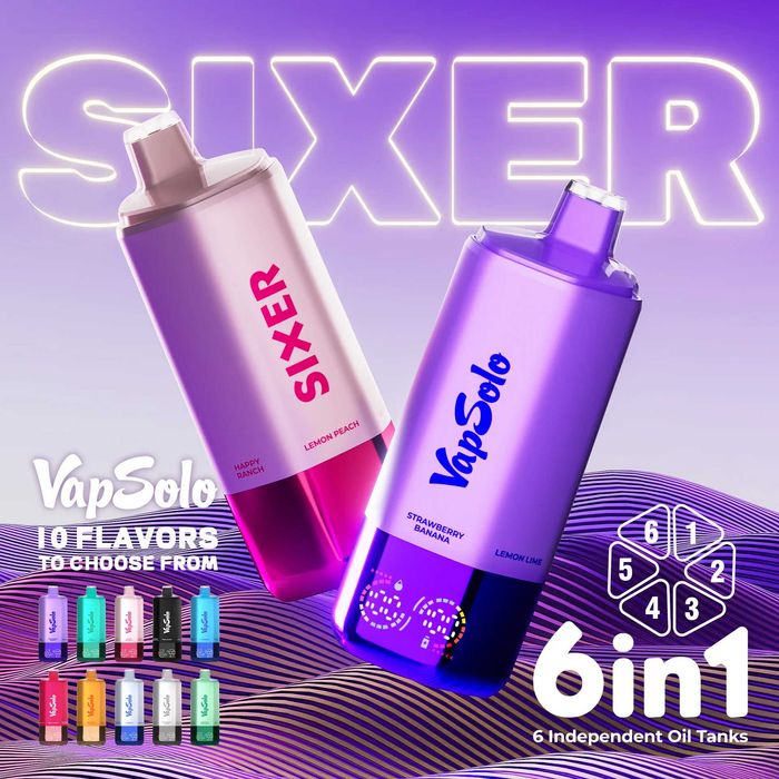 Vapsolo 180K puffuri 1-6 arome