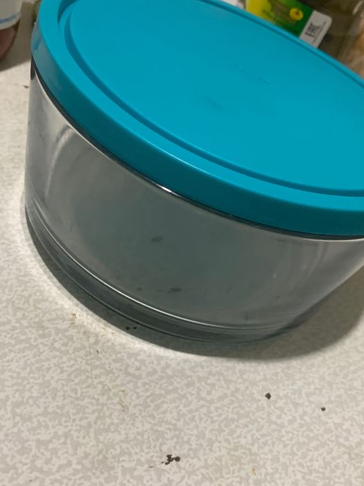 Стеклянный бокс для еды, новый