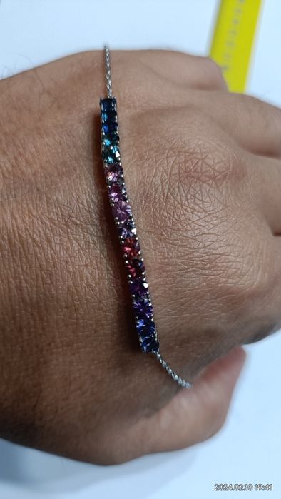 Vind brățară din aur 18kt cu safire multicolorele