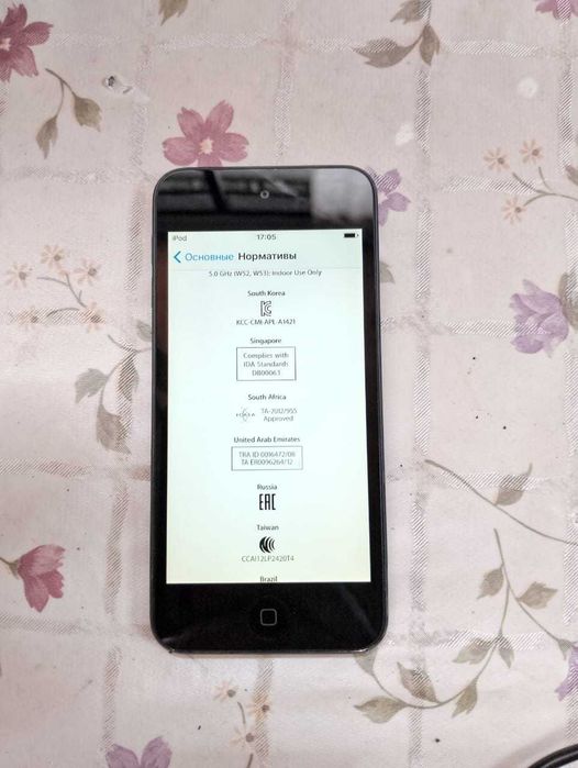 Ipod Touch 5,  32gb, Чёрный
