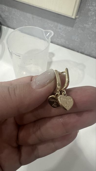 Желтое золото. Серьги