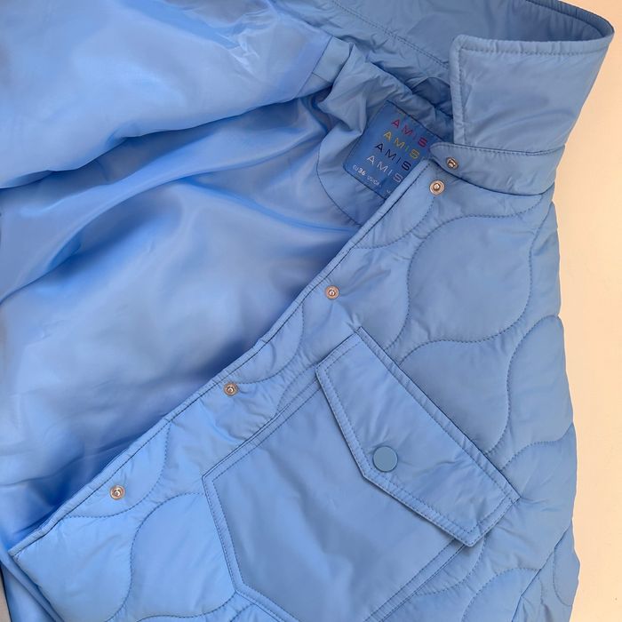 Късо светло синьо кроп яке Asos