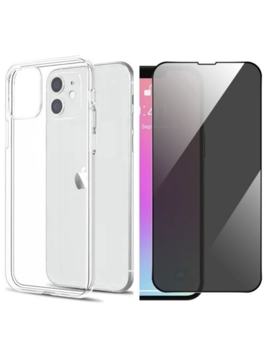 Iphone 14/15/16E/17 PRO MAX Pachet Husa Slide SIlc si Folie Sticla 21D