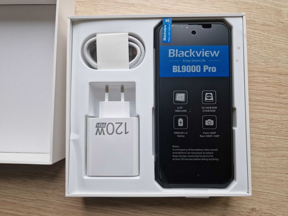 Удароустойчив Blackview BL9000 Pro, IP69, 12+24 GB RAM / 512GB памет, тройна Samsung + FLIR термична камери