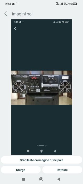 Amplificator profesiona de puterel phonic xp2000