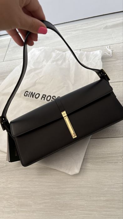 Gino Rossi стилна черна чанта