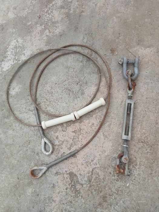 Трос металический, натяжитель