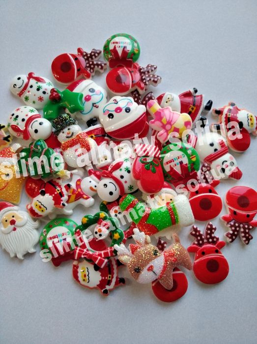 Фимо, блестки, шармы для слаймов