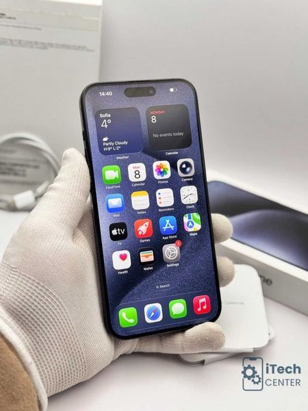 iPhone 15 Pro MAX, Blue, 256GB, 100% батерия, КАТО НОВ, ГАРАНЦИЯ!