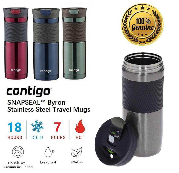 Термокружка увеличенного объема Contigo Byron 590 ml blue
