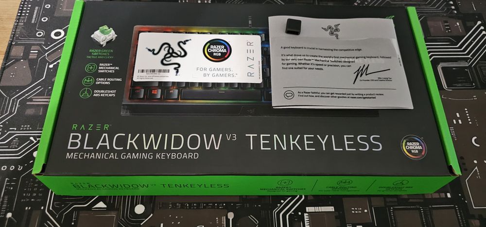 Razer BlackWidow v3 tkl green switches
