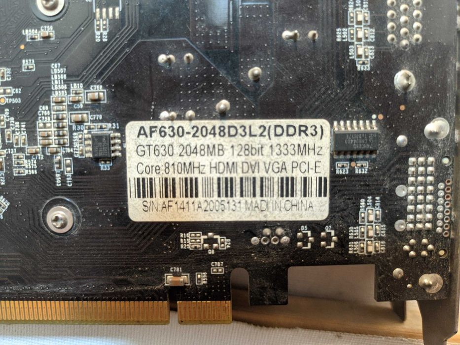 Nvidia Geforce GT 630.