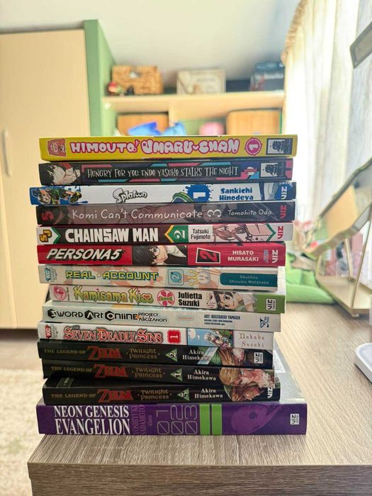 Манга Evangelion , The legend of zelda, seven deadly sins, chainsaw man, persona, sword art online И други(Manga)