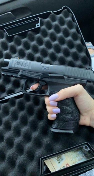 Pistol AIRSOFT Bile Cauciuc/VOPSEA/Creta Walther PPQ 26J NOU!