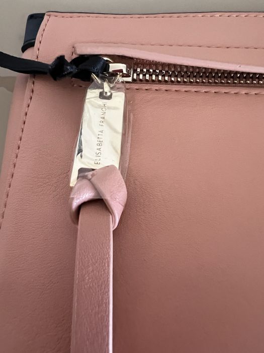 Poseta Elisabetta Franchi, noua , culoare negru cu rose antic.
