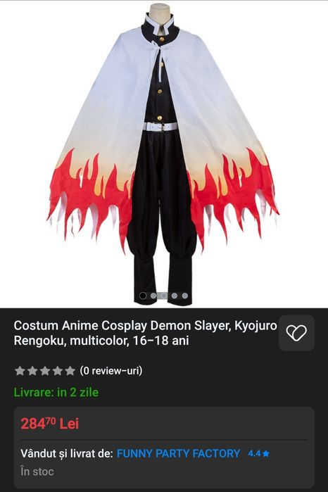 Cosplay Rengoky Demon Slayer 16-18 ani